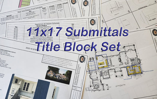 11 X 17 Title Block Set