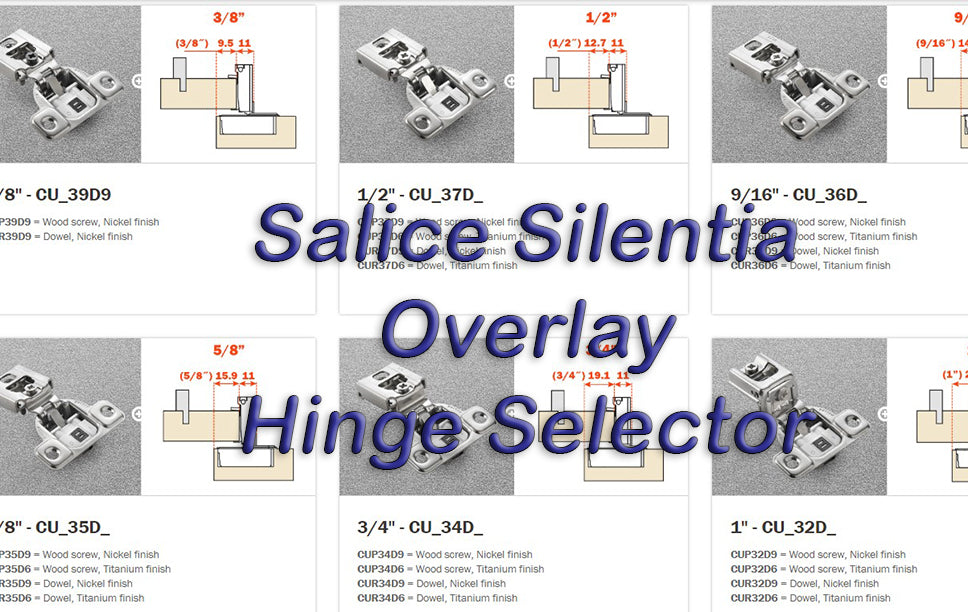 Salice Silentia Overlay Hinge Selector