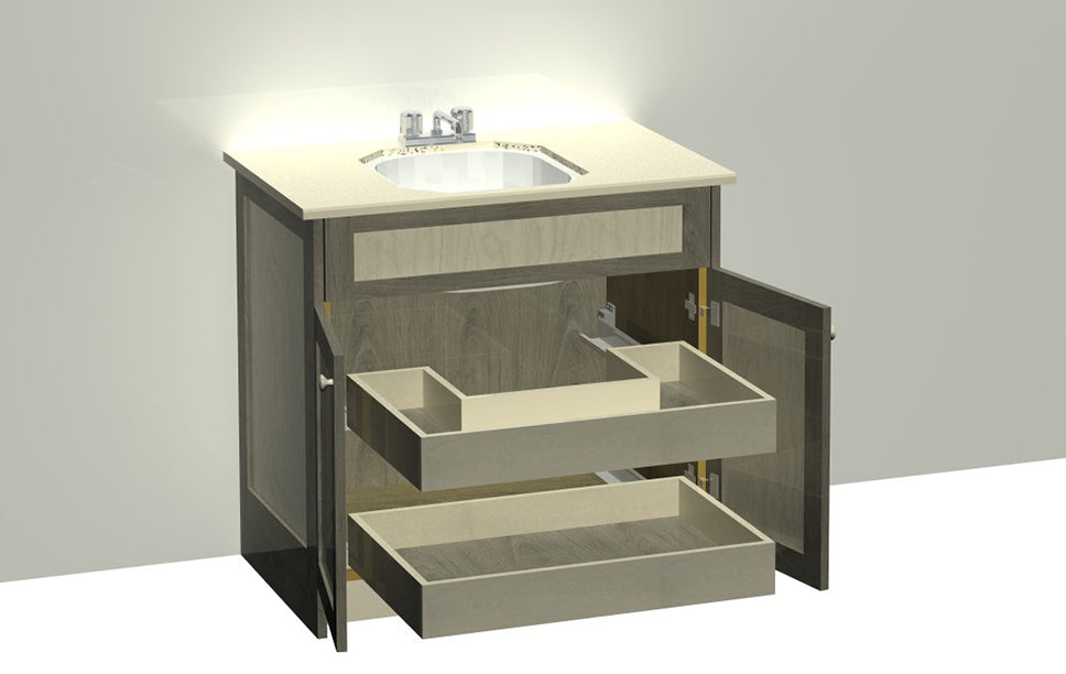 U Shaped Drawers and Rollouts Package