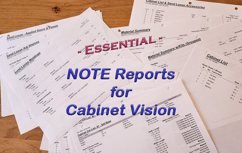 Essential Reports for Cabinet Vision – Essential Cabinet Vision Packages