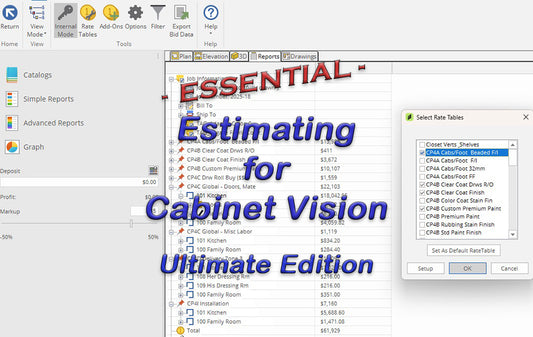 Essential Estimating for Cabinet Vision