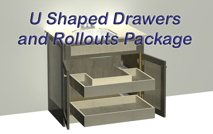 Drawer Shape U Shaped Drawers and Rollouts Package – Essential Cabinet Vision Packages